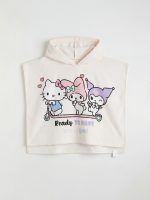 Hello Kitty Printed Baby Girls' Poncho Towel - Image 2