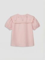 Embroidered Short Sleeve Girls' Shirt - Image 2