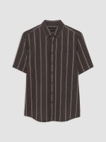 Regular Fit Striped Poplin Men's Shirt