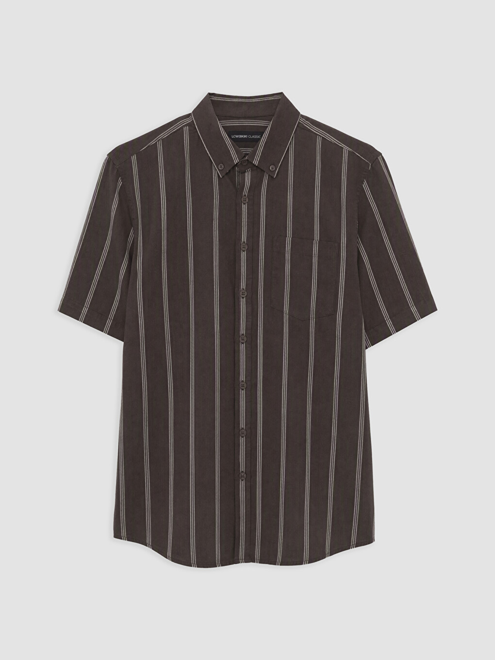 Regular Fit Striped Poplin Men's Shirt