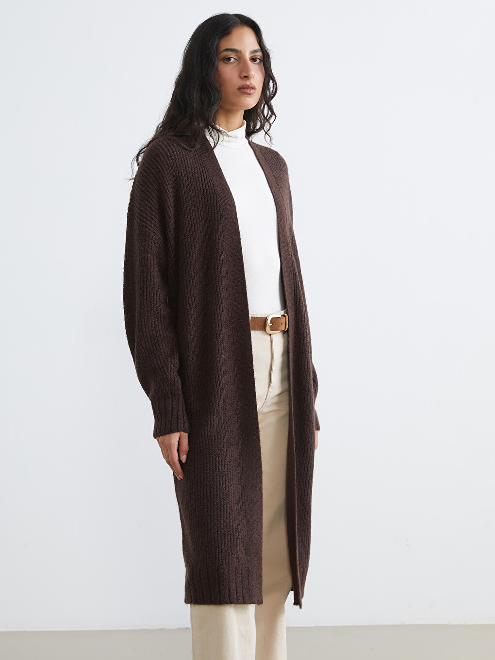 Shawl Collar Oversize Women's Knitwear Cardigan