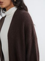 Shawl Collar Oversize Women's Knitwear Cardigan - Image 3