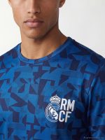 Crew Neck Real Madrid Printed Men's Sports T-Shirt - Image 3