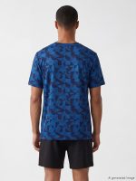 Crew Neck Real Madrid Printed Men's Sports T-Shirt - Image 4
