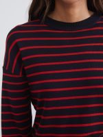 Crew Neck Striped Women's Knitwear Sweater - Image 3