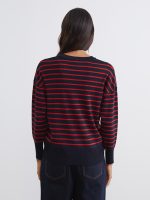 Crew Neck Striped Women's Knitwear Sweater - Image 4