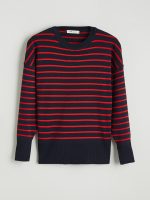Crew Neck Striped Women's Knitwear Sweater - Image 5
