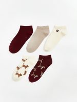 Patterned Women's Trainer Socks 5-Pack