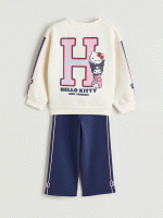 Hello Kitty Printed Girls' Sweatshirt and Sweatpants - Image 2