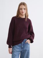 Crew Neck Oversize Women's Knitwear Sweater