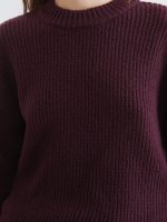 Crew Neck Oversize Women's Knitwear Sweater - Image 3