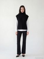 Women's Patterned Knit Turtleneck Sweater - Image 2