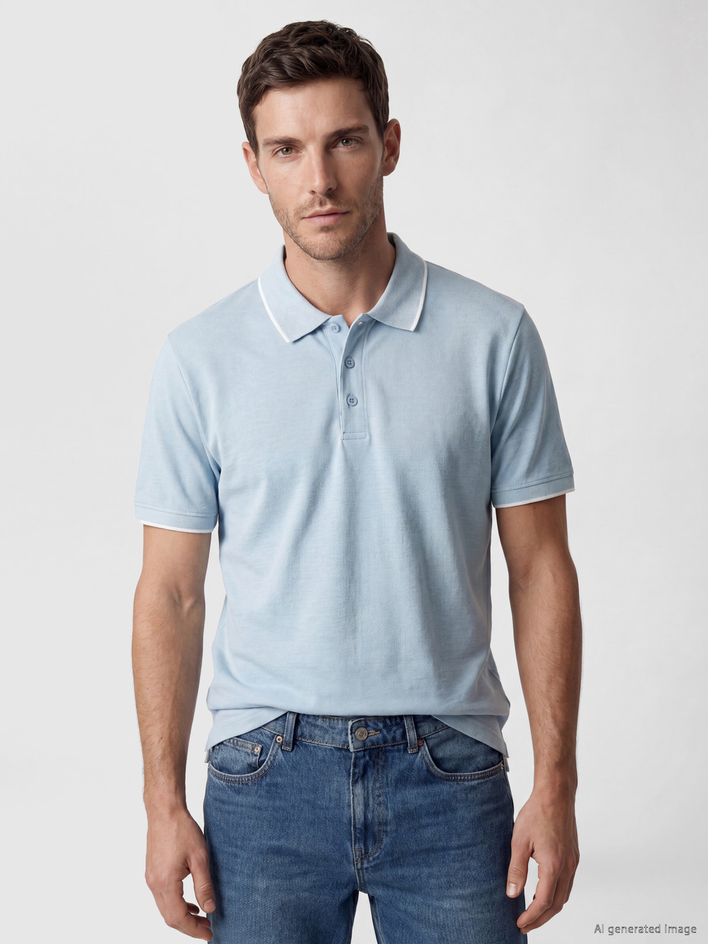 Polo Collar Pique Men's T-Shirt