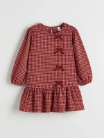 Girls' Dress with Bow Detail - Image 2
