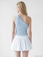 One Shoulder Ruched Blouse - Image 4