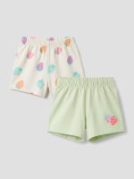 Girls' Patterned Shorts 2 Pack
