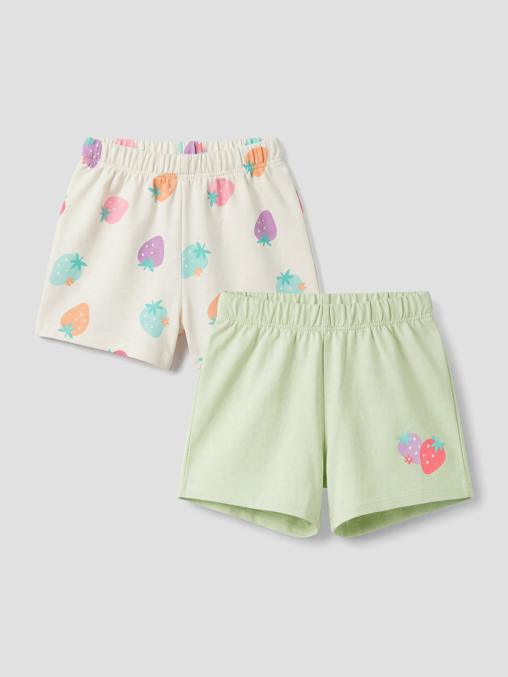 Girls' Patterned Shorts 2 Pack