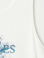Crew Neck Los Angeles Printed Men's Sleeveless T-Shirt - Image 6