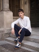 Slim Fit Boys' Gabardine Trousers - Image 2