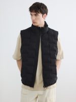 Regular Fit Mock Neck Men's Puffer Gilet