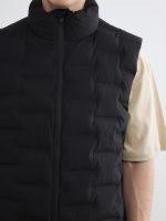 Regular Fit Mock Neck Men's Puffer Gilet - Image 3