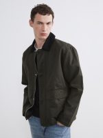 Loose Fit Shirt Collar Men's Jacket