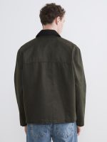 Loose Fit Shirt Collar Men's Jacket - Image 5