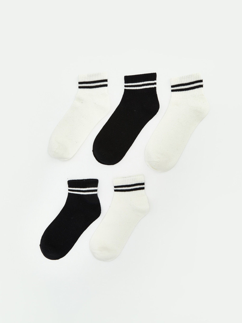 Striped Women's Trainer Socks 5 Pack