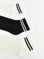 Striped Women's Trainer Socks 5 Pack - Image 2
