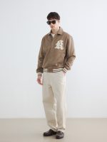 Shirt Collar Suede Men's Coat - Image 2