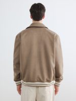 Shirt Collar Suede Men's Coat - Image 5
