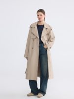 Double Breasted Collar Women's Trench Coat - Image 2