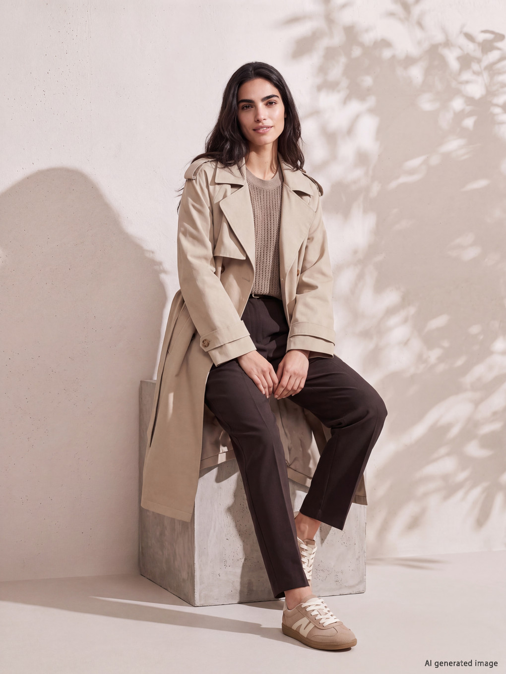 l_20262-w60717z8-knf-80-62-91-176_a.jpg Double Breasted Collar Women's Trench Coat - Image 1