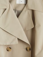 Double Breasted Collar Women's Trench Coat - Image 8