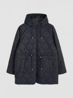 Hooded Quilted Women's Puffer Coat - Image 4