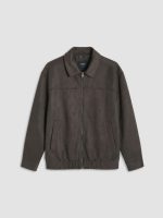 Loose Fit Shirt Collar Men's Suede Coat - Image 6