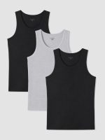 U Neck Jersey Men's Vest 3-packs