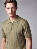 Men's Polo Collar Knitted T-Shirt