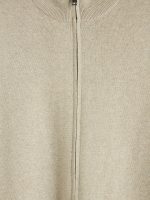 Standard Fit Stand-up Collar Men's Knitwear Cardigan - Image 7