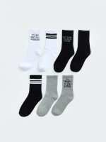 Patterned Boys' Ankle Socks 7 Pack Package