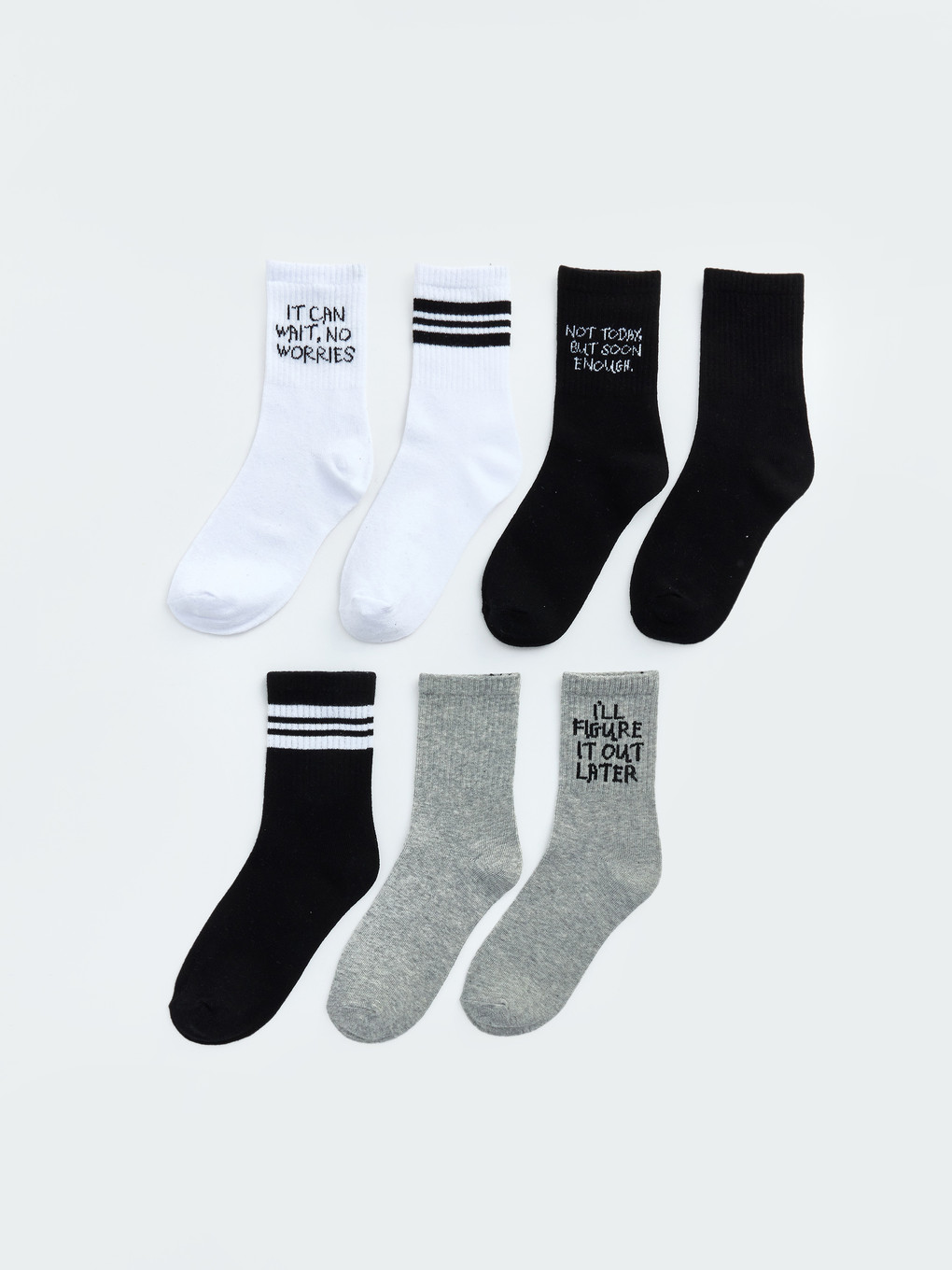 Patterned Boys' Ankle Socks 7 Pack Package