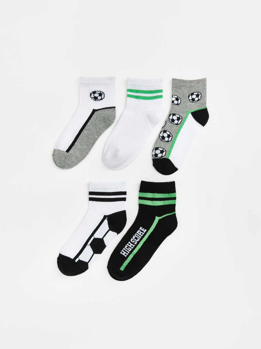 Patterned Boys' Ankle Socks 5 Pack