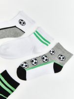 Patterned Boys' Ankle Socks 5 Pack - Image 2